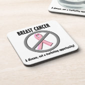 乳がん病、マーケティングの機会ではない コースター (左側)