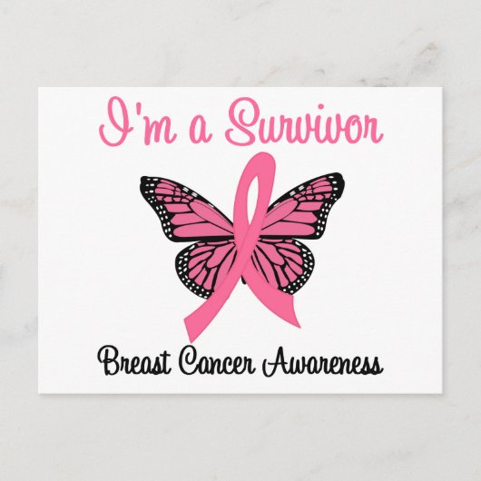乳がん私は生存者 ポストカード (正面)