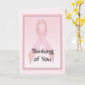 乳がん考えるのリボンの挨拶 カード (黄色い花)