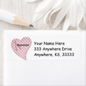 乳がん脱着リボンおよびハートラベル ラベル (インサイチュ)