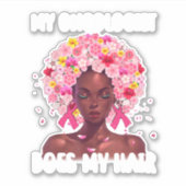 乳がん腫瘍医が髪の癌をSuにする シール (正面)