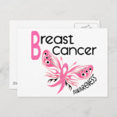 乳がん蝶3.1 ポストカード (正面/裏面)