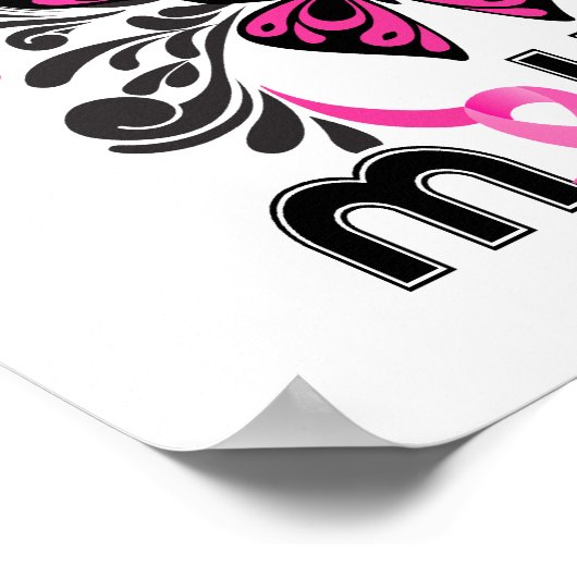 乳がん蝶7 ポスター (角)