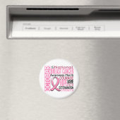 乳がん認知月リボンI2 1.3 マグネット (インサイチュ (食洗機))