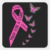 乳がん認知月女性宗教お尻 スクエアシール (正面)