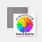 乳がん認知月間のリボンギフト マグネット (正面/裏面)