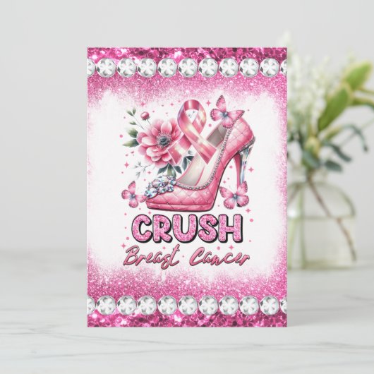 乳がん認知月間の生存者ピンクを粉砕する 招待状 (スタンド正面)