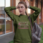 乳がん認知月間デザイン スウェットシャツ