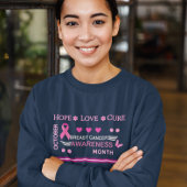 乳がん認知月間デザイン スウェットシャツ