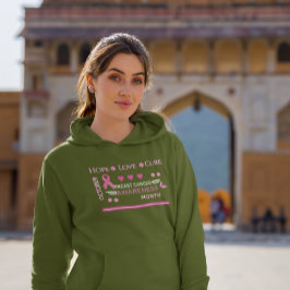 乳がん認知月間デザイン パーカ