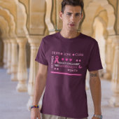 乳がん認知月間デザイン Tシャツ