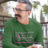 乳がん認知月間デザイン Tシャツ