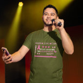 乳がん認知月間デザイン Tシャツ