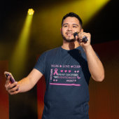 乳がん認知月間デザイン Tシャツ