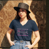 乳がん認知月間デザイン Tシャツ