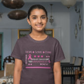 乳がん認知月間デザイン Tシャツ