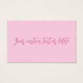 乳がん認知月間ピンクカスタム色カード (正面)