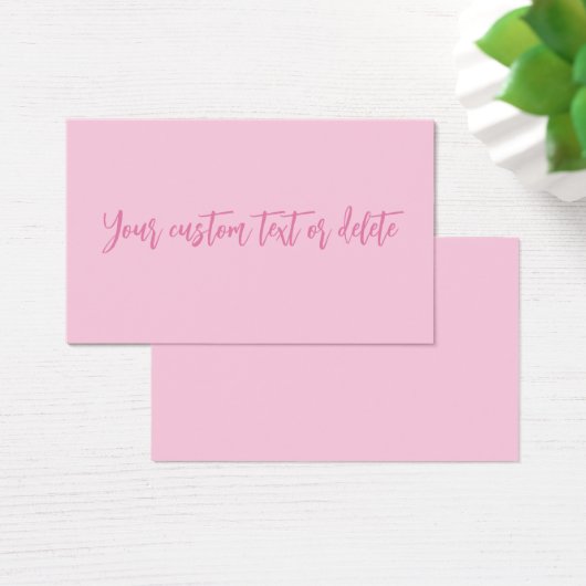 乳がん認知月間ピンクカスタム色カード (デスク)