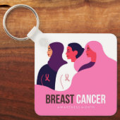 乳がん認知月間 キーホルダー (正面)