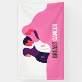 乳がん認知月間 横断幕 (縦)