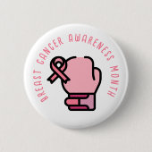 乳がん認知月間 缶バッジ (正面)