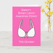 乳がん認知月10月を支援する カード (黄色い花)