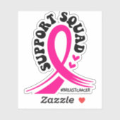 乳がん認識度の健康医療ギフト シール (シート)