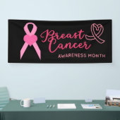乳がん認識度は10月のピンクの日付を保存 横断幕 (トレードショー)