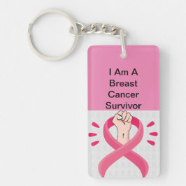 乳がん認識度アクリルキーチェーン キーホルダー