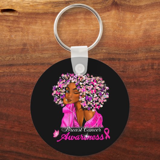 乳がん認識度アフリカ系アメリカ人女性メル キーホルダー (正面)