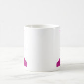 乳がん認識度アートプリント コーヒーマグカップ (中央)