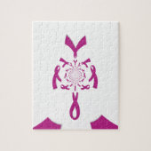 乳がん認識度アートプリント ジグソーパズル (縦)