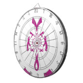 乳がん認識度アートプリント ダーツボード (正面右)