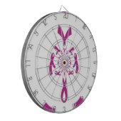 乳がん認識度アートプリント ダーツボード (正面左)