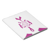 乳がん認識度アートプリント ノートパッド (アングル)