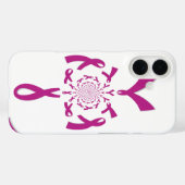 乳がん認識度アートプリント Case-Mate iPhoneケース (裏面 (横))