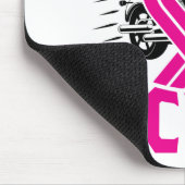 乳がん認識度オートバイでの治療 マウスパッド (コーナー)