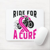 乳がん認識度オートバイでの治療 マウスパッド (マウス)