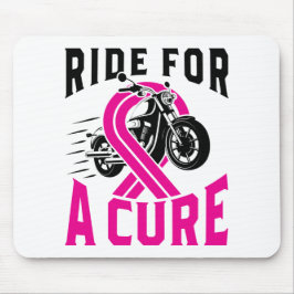乳がん認識度オートバイでの治療 マウスパッド