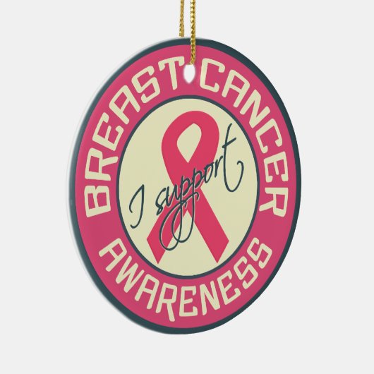 乳がん認識度オーナメント セラミックオーナメント (右)