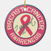 乳がん認識度オーナメント セラミックオーナメント (裏面)