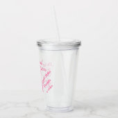 乳がん認識度カスタマイズだ！ アクリルタンブラー (左)