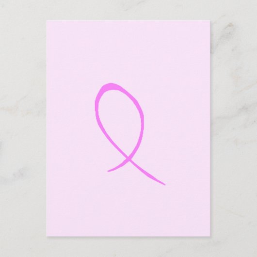 乳がん認識度カスタマイズポストカード ポストカード (正面)