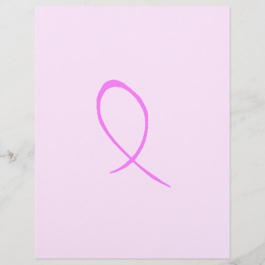 乳がん認識度カスタマイズ可能フライヤー チラシ (正面)