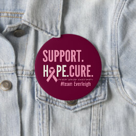 乳がん認識度カスタムボパーソナライズされたタン 缶バッジ