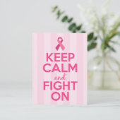 乳がん認識度カップ装飾用クッション ポストカード (スタンド正面)