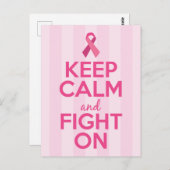 乳がん認識度カップ装飾用クッション ポストカード (正面/裏面)