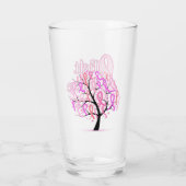 乳がん認識度ガラス タンブラーグラス (裏面)