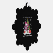 乳がん認識度クリスマスツリー オーナメントカード (右)