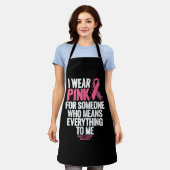 乳がん認識度シャツ(Family Breast C) エプロン (着用した状態)